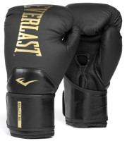 Рукавиці боксерські Everlast ELITE 2 BOXING GLOVES чорний, золотий Уні 16 унцій P00003273