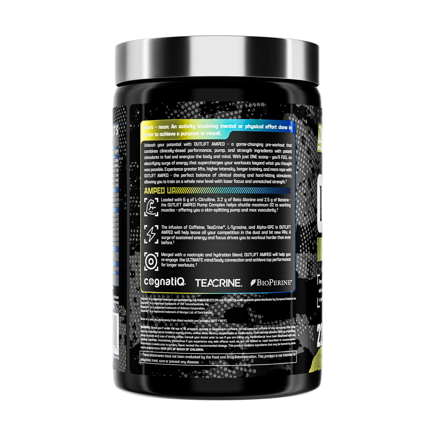 Порошок Nutrex Outlift Amped 449.1g Blueberry Lemonade 2023-10-6528