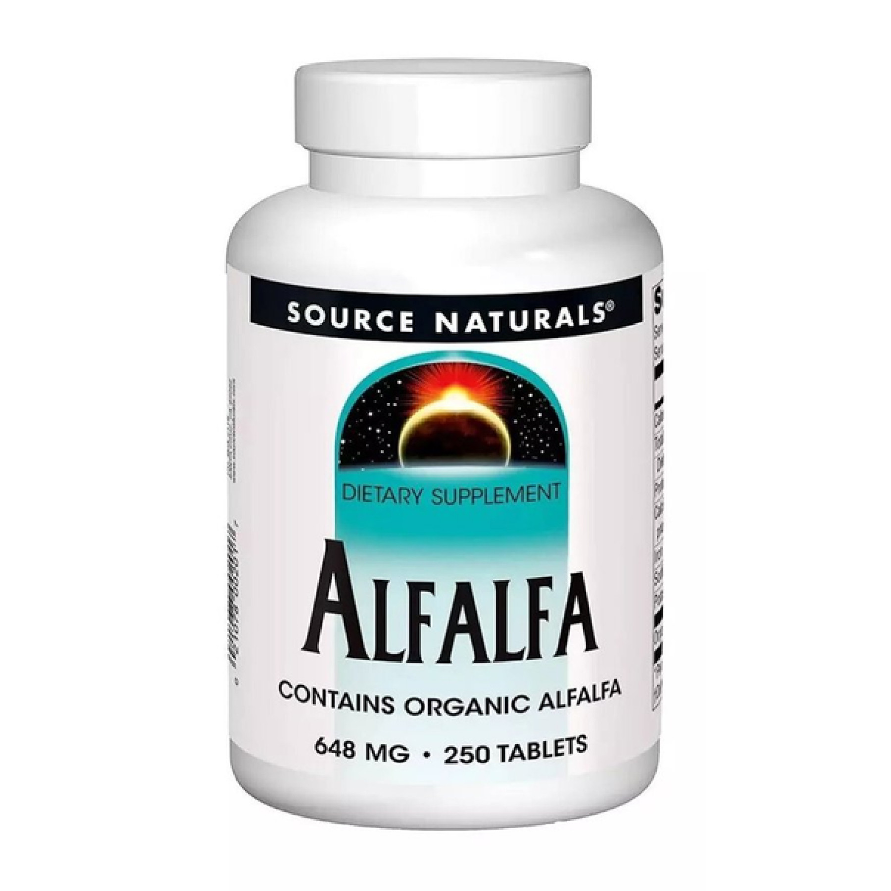 Таблетки Source Naturals Alfalfa 648mg - 250 tabs 2023-10-4608