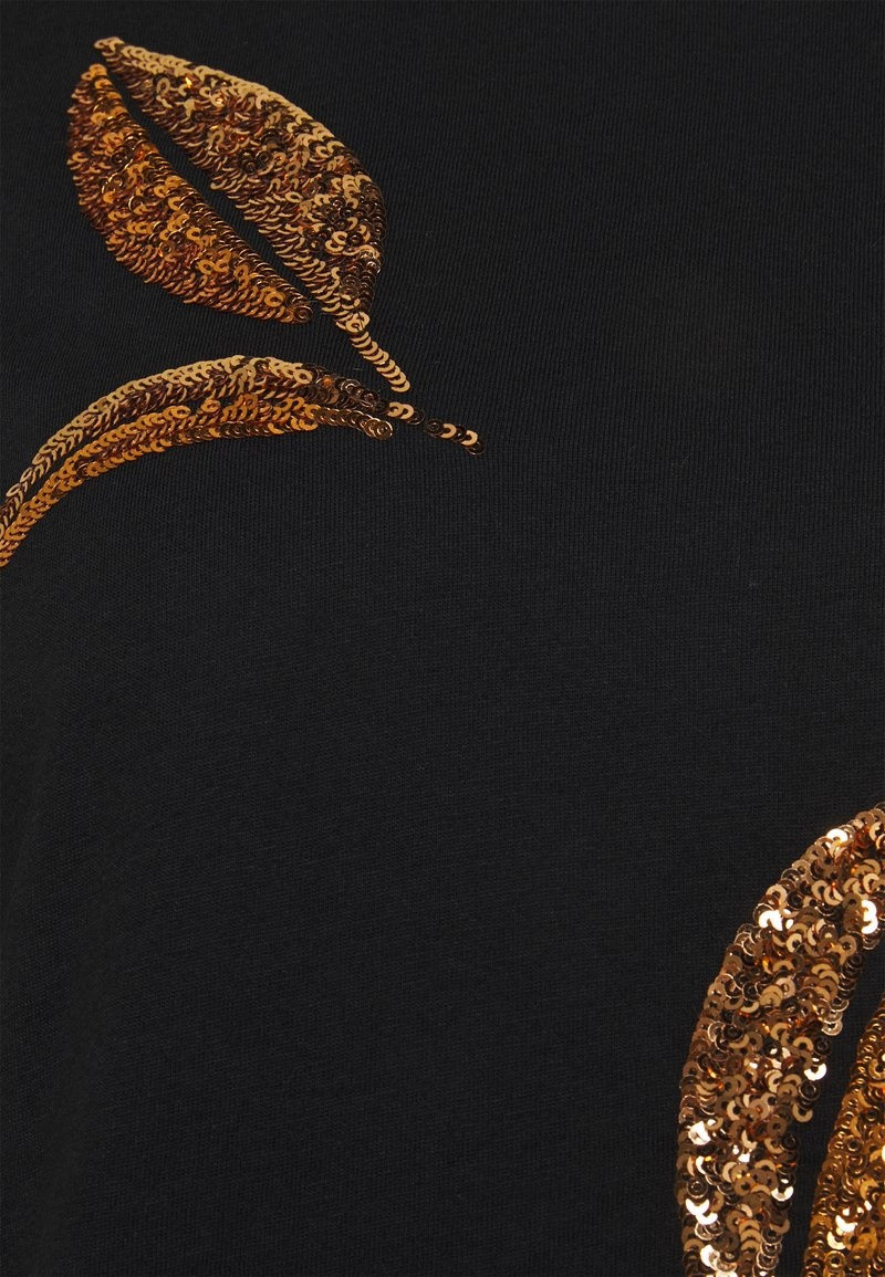 Футболка ONLKITA REG S/S LEAF/MOON TOP BOX JRS 15246473-Black-Print:BIG LEAVES ONLY L Чорний 15246473-BLACK-PRINT:BIG 