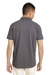 Поло basic polo with contrast 1024053XX1229487 Tom Tailor L Сірий 1024053XX1229487