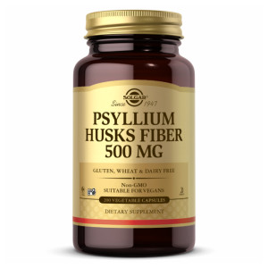 Капсули Psyllium Husks Fiber 500 mg - 200 Vcaps 2022-10-0733