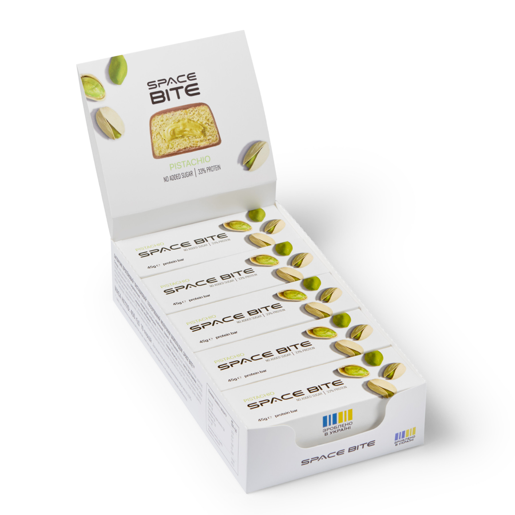 Батончик Space Bite - 10x45g Pistachio 2023-10-4654
