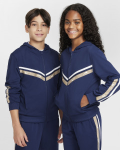 Толстовка підліткова K NSW CLUB+ POLY FZ HOODIE FZ4906-410