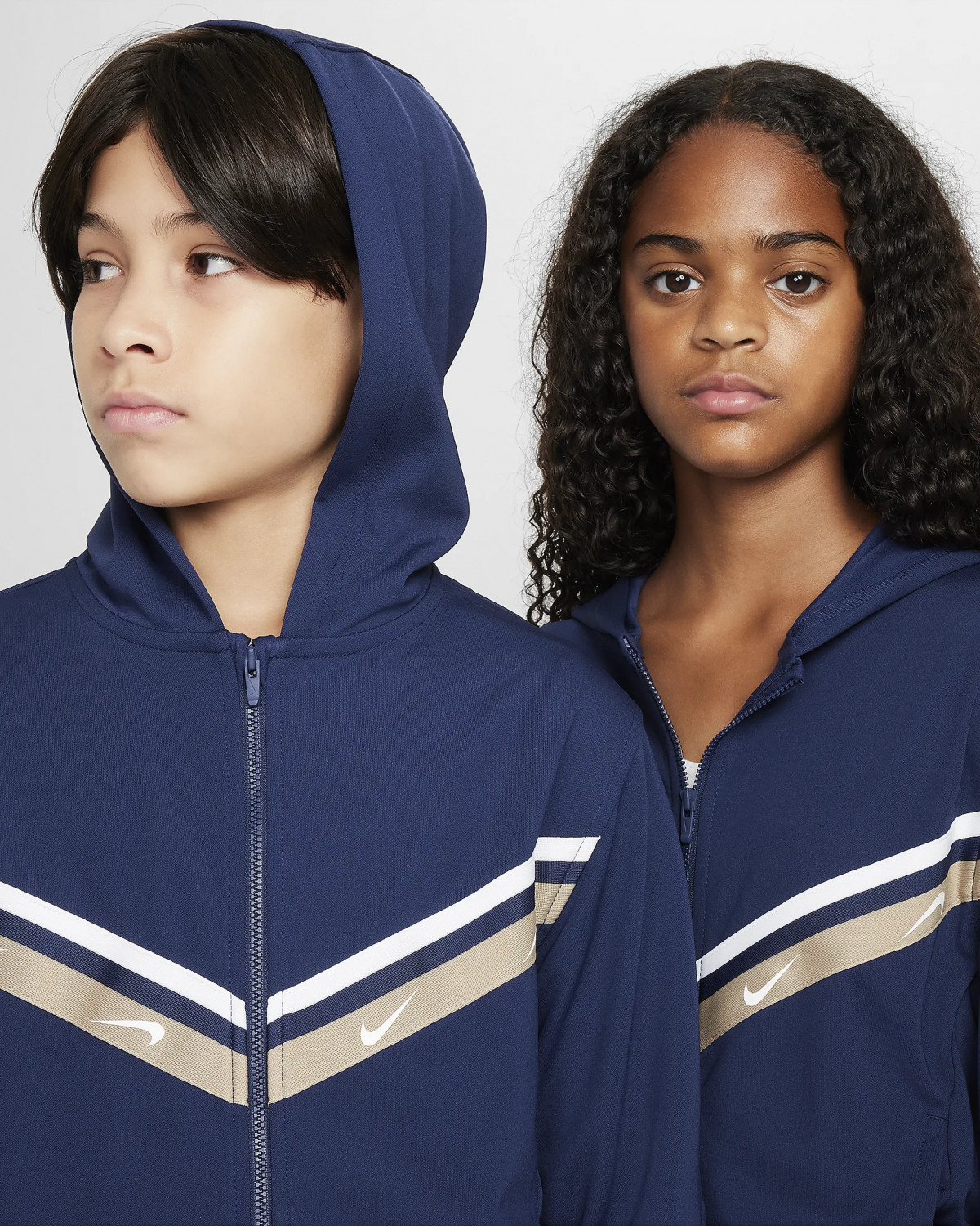 Толстовка підліткова K NSW CLUB+ POLY FZ HOODIE FZ4906-410 Nike FZ4906-410