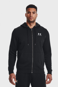 Худі UA Essential Fleece FZ Hood 1373881-001 Under Armour M Чорний 1373881-001