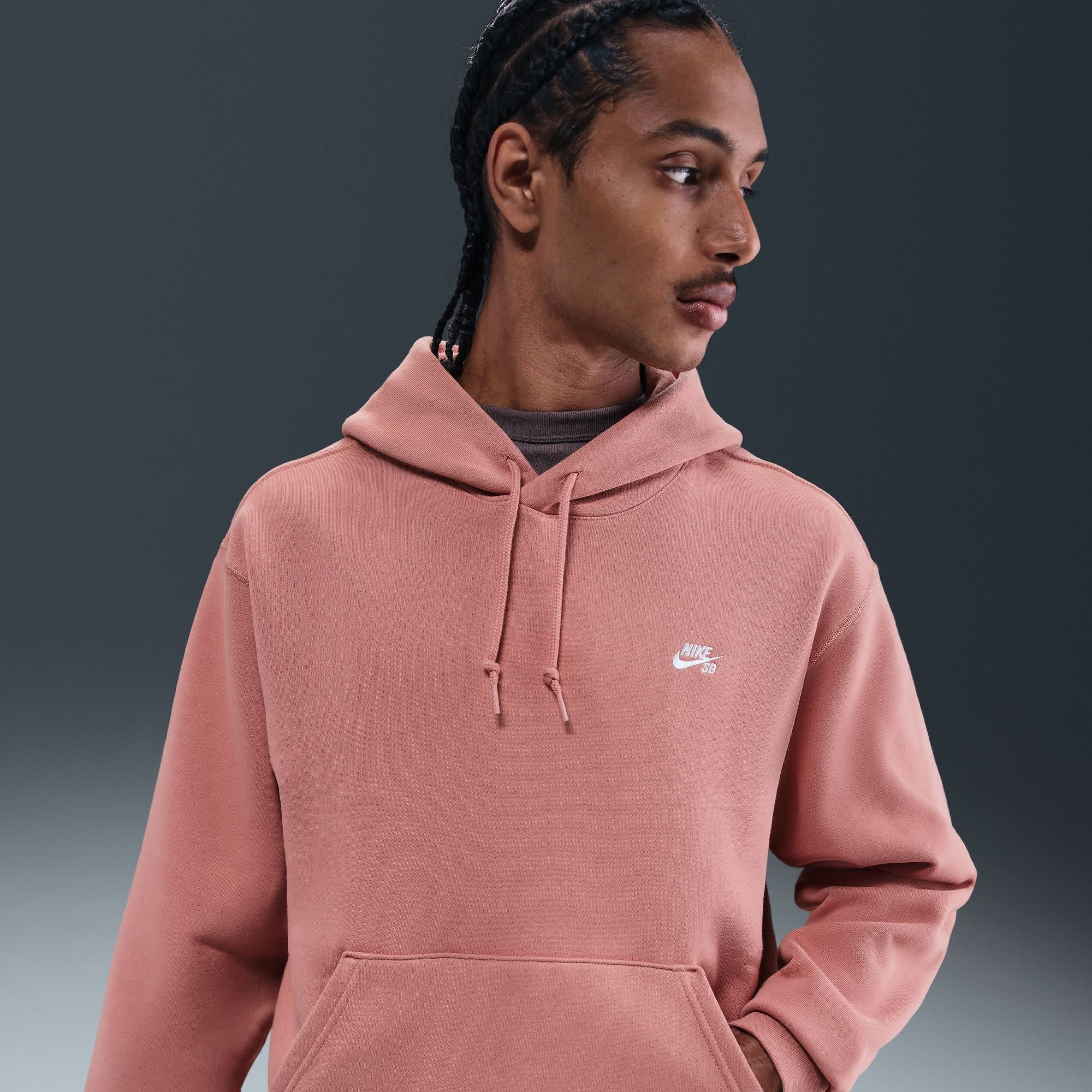 Худі чоловіче Nike Sb Flc Po Peach FV7351-618