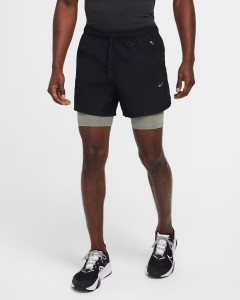 Шорти чоловічі Nike Stride Running Division 5 Dri-Fit Water-Repellent 2-In-1 Running Shorts Black FZ1135-010