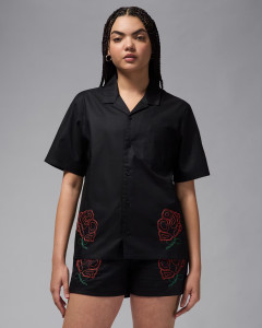 Сорочка жіноча Air Jordan J Ss Woven Top Rose Black HJ0096-010