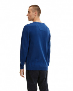Кофта basic crew neck sweater 1027661-11284 Tom Tailor XXXL Синій 1027661-11284