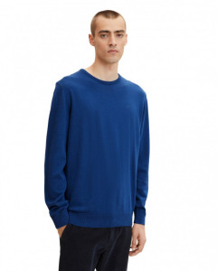 Кофта basic crew neck sweater 1027661-11284 Tom Tailor XXXL Синій 1027661-11284
