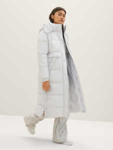 Куртка Puffer coat with a hood 1037596ХХ32253 Tom Tailor L Білий 1037596ХХ32253