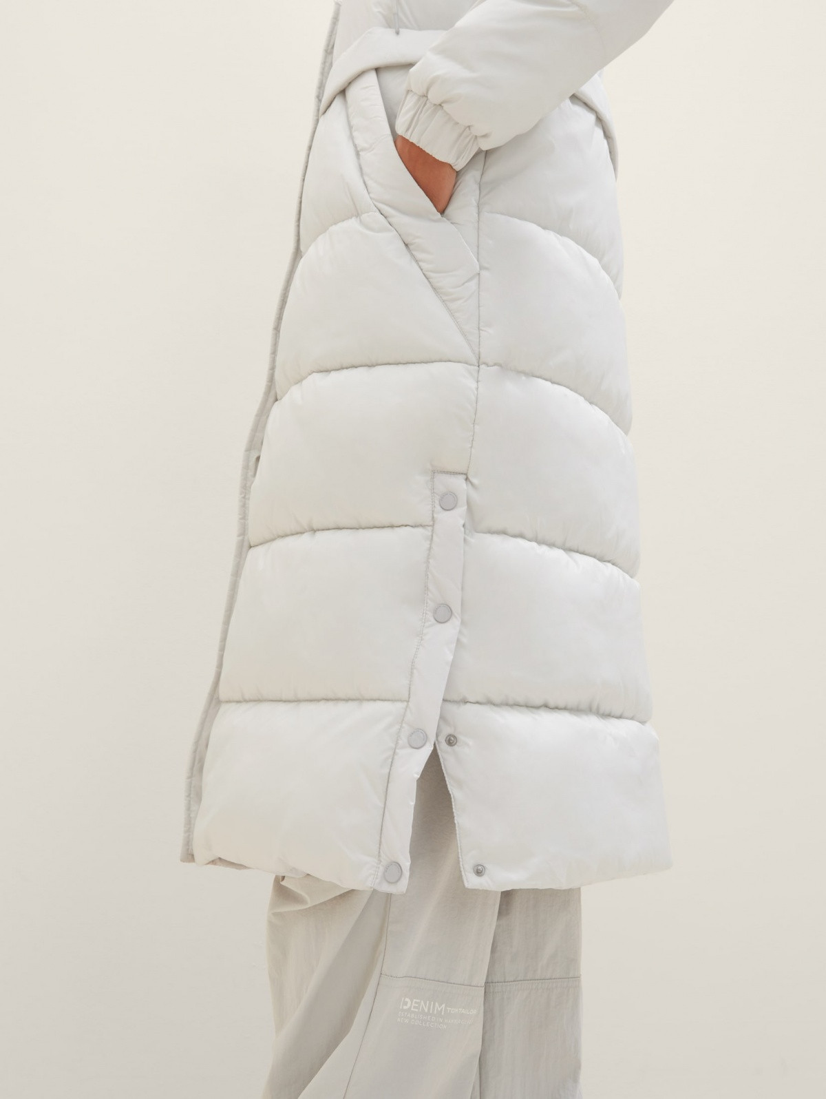 Куртка Puffer coat with a hood 1037596ХХ32253 Tom Tailor L Білий 1037596ХХ32253