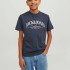 Футболка JORPALMA BRANDING TEE SS CREW NECK JNR 12235498-Navy Blazer Jack&Jones 140 Темно-синій 12235498-Navy Blazer-Prin