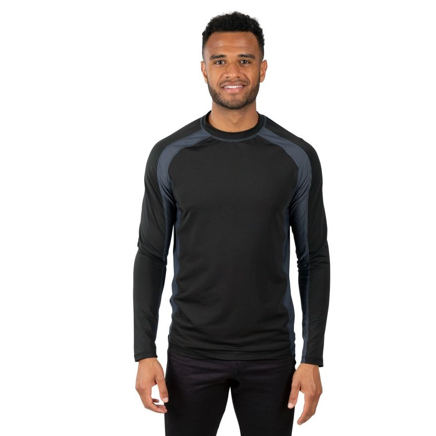 Термофутболка EXPLORE - MALE BASELAYER TOP TP75 MABLTPG20006-Black Trespass M Чорний MABLTPG20006-Black