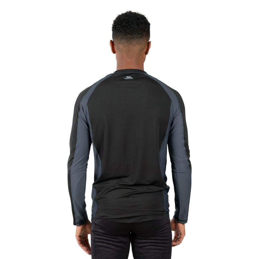 Термофутболка EXPLORE - MALE BASELAYER TOP TP75 MABLTPG20006-Black Trespass M Чорний MABLTPG20006-Black
