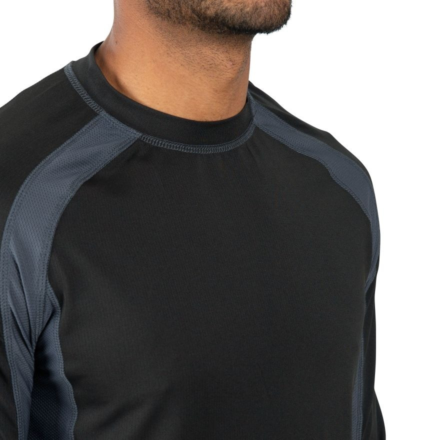 Термофутболка EXPLORE - MALE BASELAYER TOP TP75 MABLTPG20006-Black Trespass M Чорний MABLTPG20006-Black