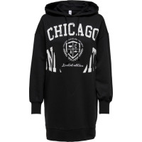 Кофта туніка ONLZOEY LS DREAMER OVERSIZED TUNIC NN 15258223-Black-Print:CHICAGO ONLY L Чорний 15258223-BLACK-PRINT:CHIC