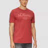 Футболка T-shirt à logo imprimé 2139909.35D1 s.Oliver L Червоний 2139909.35D1