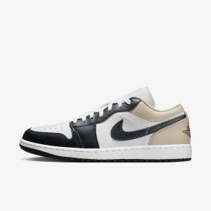 Кросівки чоловічі Air Jordan 1 Low White/Black 553558-153