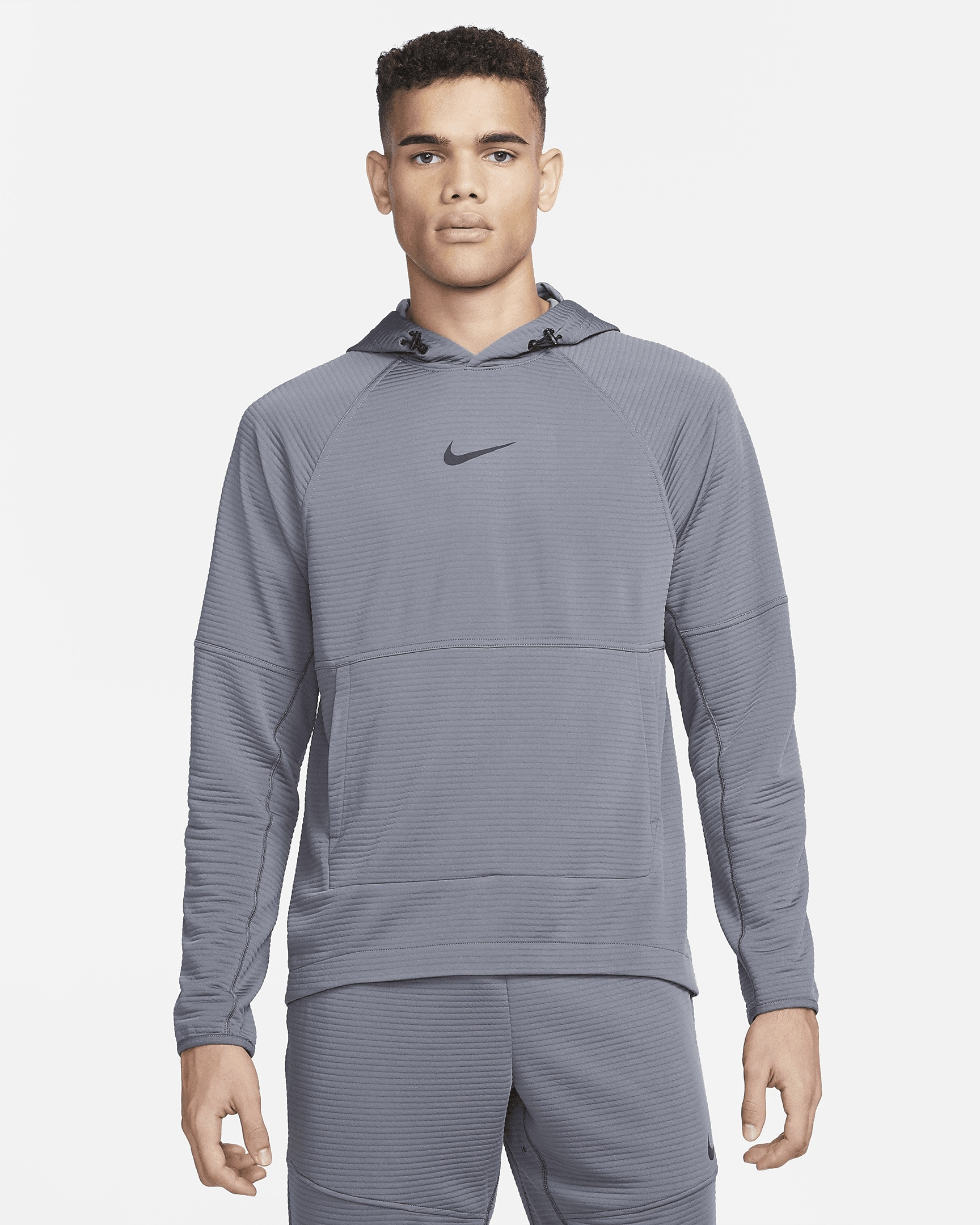 Костюм спортивний Nike Pro Dri-FIT Fleece Fitness Pullover Grey DV9821-068_DV9910-068
