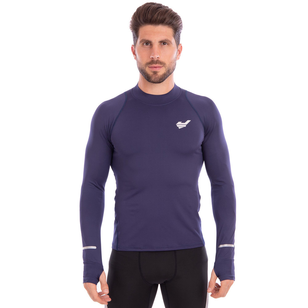 Футболка чоловіча компресійна з довгим рукавом JASONS SPORT L-809-BLU L-809-BLU