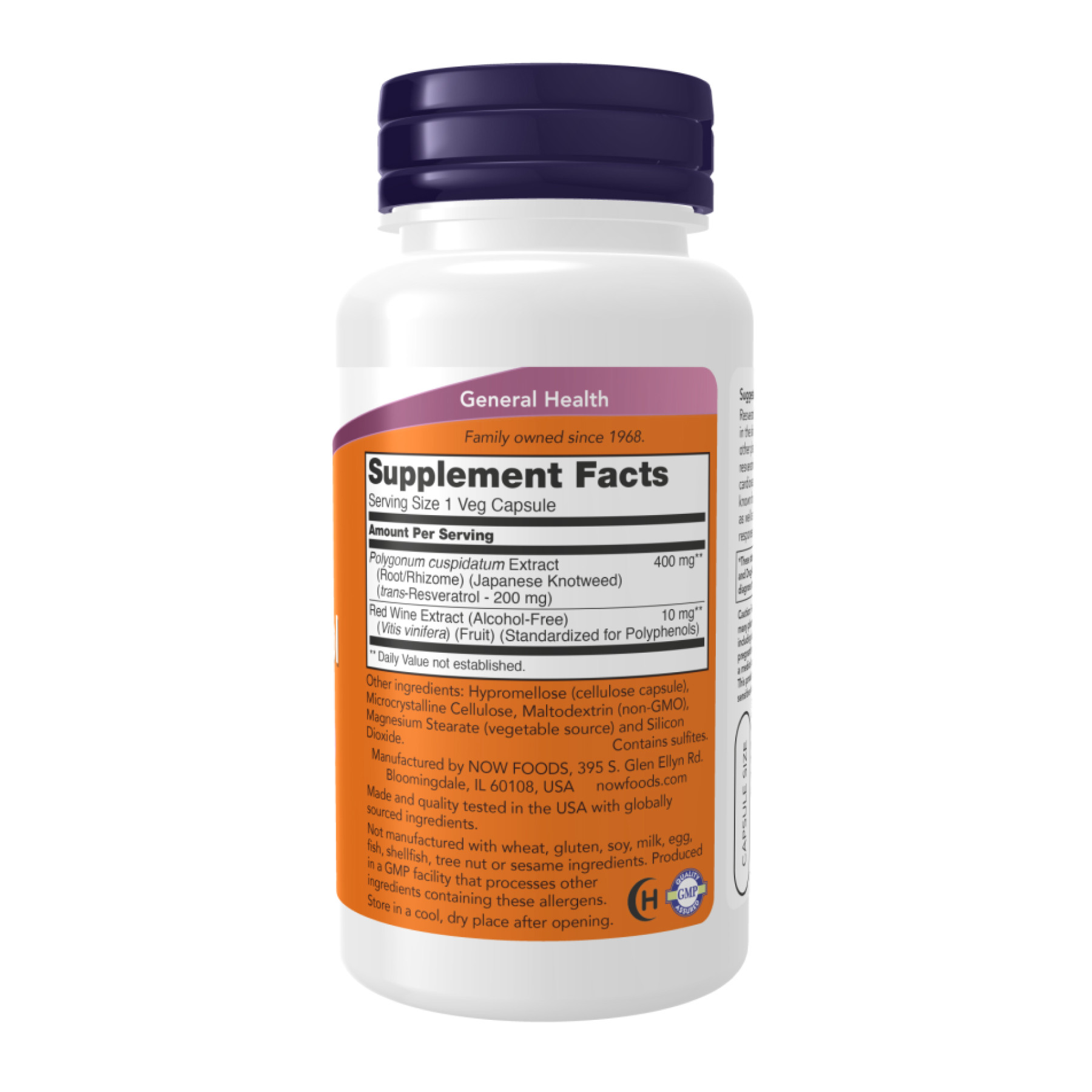 Капсули Now Foods Resveratrol 200 mg - 120 vcaps 2023-10-2494