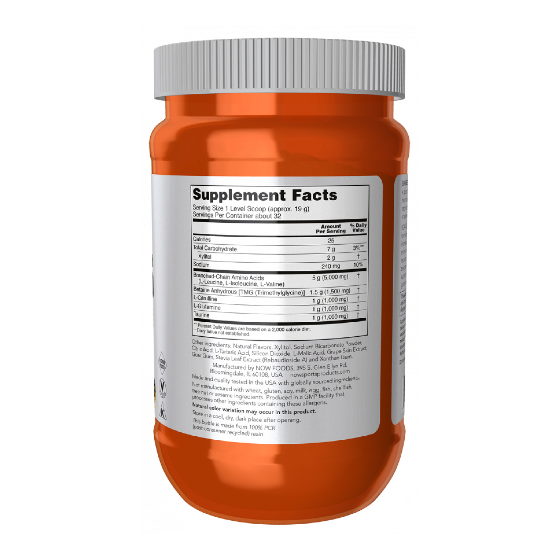 Порошок Now Foods BCAA Big 6 - 600g Grape 2023-10-4516