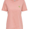 Футболка ONLKITA S/S LOGO TOP NOOS 15244714-Rosette-Print:GOLD GLITTER HEART ONLY L Розовий 15244714-ROSETTE-PRINT:GO
