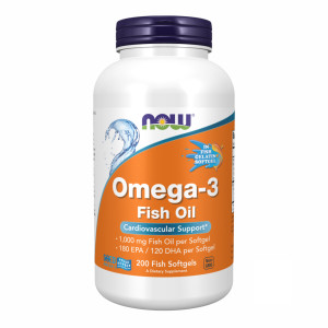 Софт гелеві капсули Omega-3 FO 1000mg 180/120 Fish Gelatin - 200 sgels 2022-10-0051