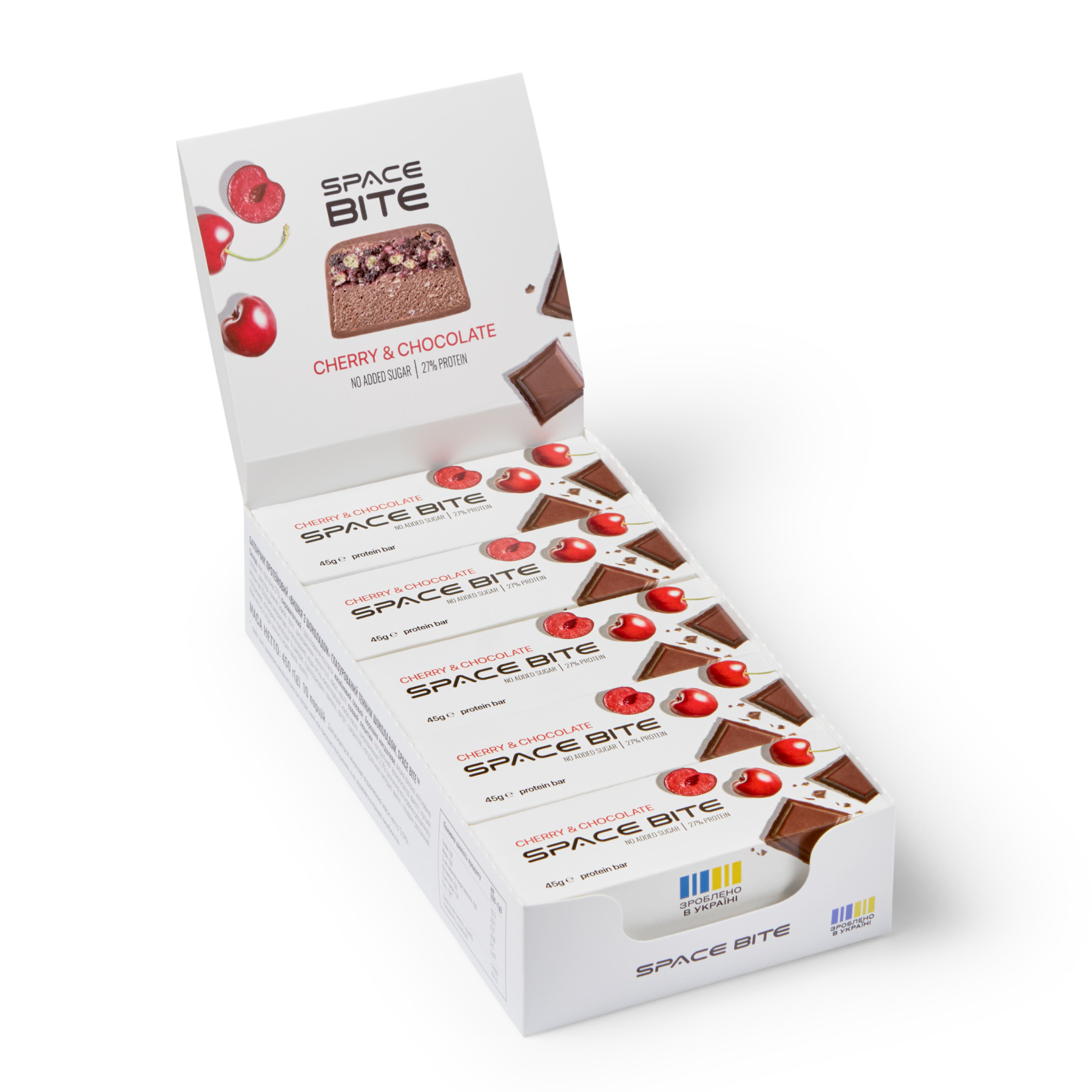 Батончик Space Bite - 10x45g Cherry Chocolate 2023-10-4655