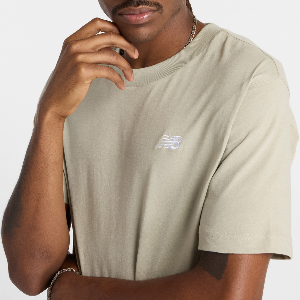 Футболка Sport Essentials Cotton MT41509OVN New Balance L Бежевий MT41509OVN