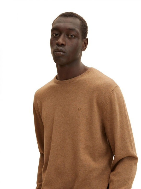 Кофта basic crew neck sweater 1027661-18950 Tom Tailor XXL Коричневий 1027661-18950