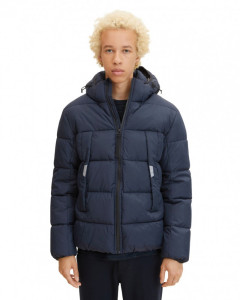 Куртка puffer jacket 1032429-10668 Tom Tailor L Темно-синій 1032429-10668