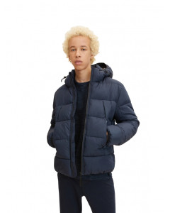 Куртка puffer jacket 1032429-10668 Tom Tailor L Темно-синій 1032429-10668