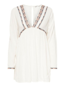 Кофта туніка ONLMYNTE L/S TUNIC WVN 15226378 Cloud Dancer ONLY L Білий 15226378CLOUDDANCER
