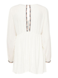 Кофта туніка ONLMYNTE L/S TUNIC WVN 15226378 Cloud Dancer ONLY L Білий 15226378CLOUDDANCER