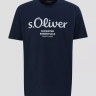 Футболка T-shirt à logo imprimé 2139909.59D1 s.Oliver L Темно-синій 2139909.59D1