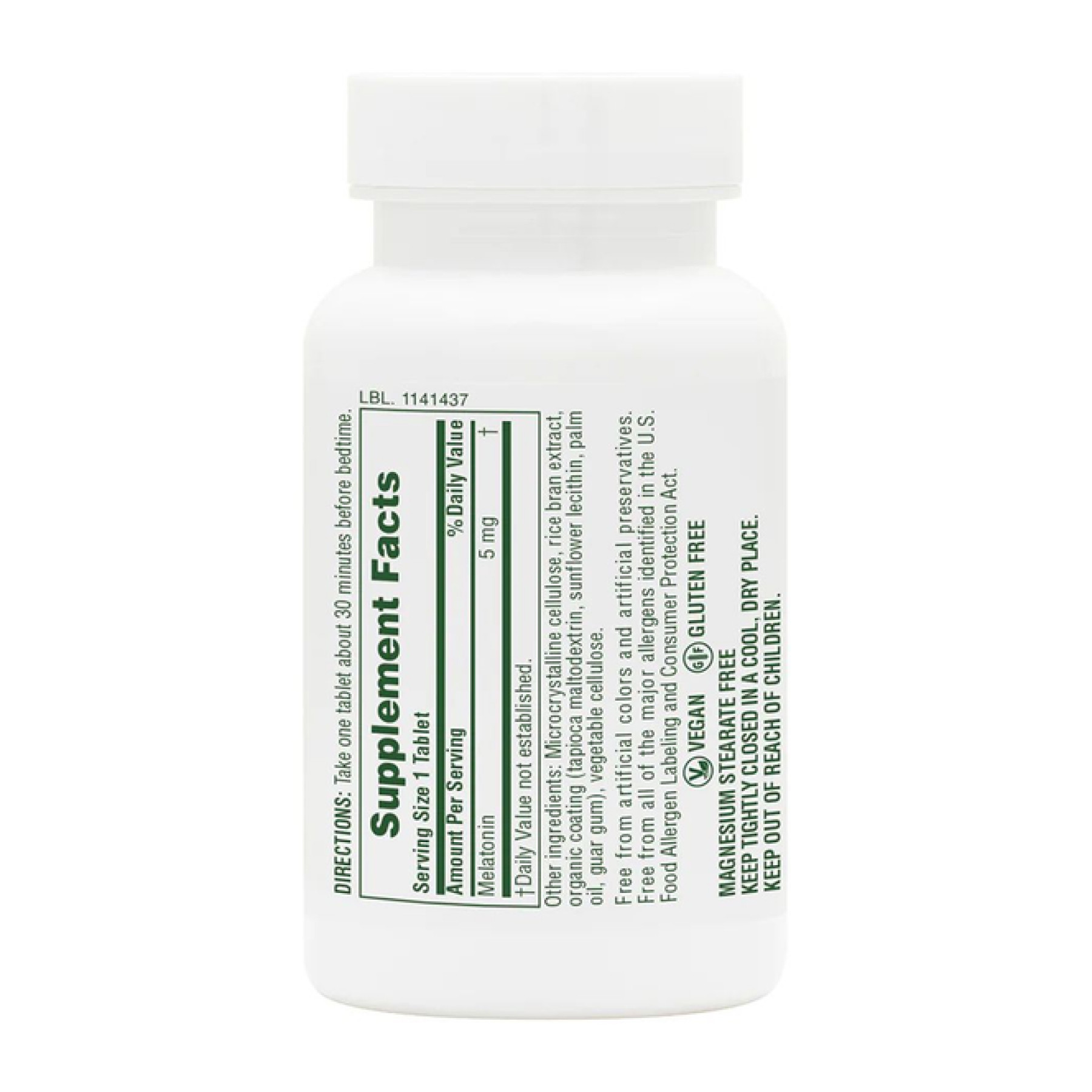 Таблетки Nature's Plus Fast Acting Melatonin 5mg - 90 tabs 2023-10-3241