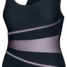 Купальник закритий для жінок Aqua Speed STELLA LADY 8656 чорний, сірий Жін 36 299-15