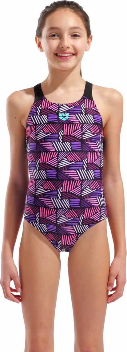 Купальник закритий для дівчат Arena CANDIES SWIMSUIT SWIM PRO BACK мультиколор дитячий 128 см (01028 010285-990