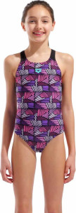 Купальник закритий для дівчат Arena CANDIES SWIMSUIT SWIM PRO BACK мультиколор дитячий 128 см (01028 010285-990