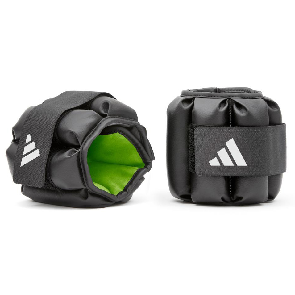 Обважнювачі для щиколотки/зап'ястя Adidas Performance Ankle/Wrist Weights - 4 чорний, зелений 2.0 кг ADWT-12634