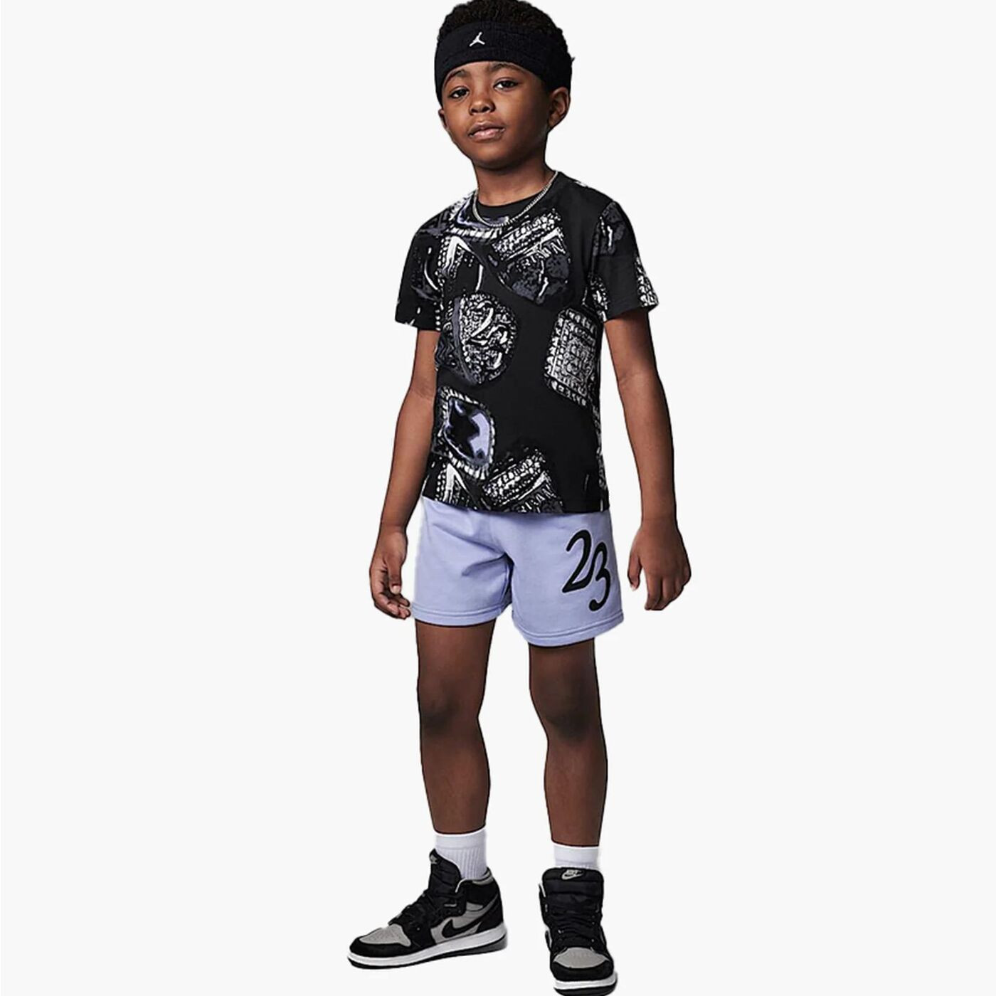 Костюм спортивний дитячий Air Jordan Mvp Ring 2-Piece Black/Violet 85D659-C5A