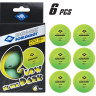 М'яч для настольного тенісу Donic Glow in the dark (6шт.) 40+ green 608507