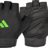 Рукавиці для тренінгу Adidas Essential Adjustable Gloves чорний, зелений Уні XL ADGB-12456-NL