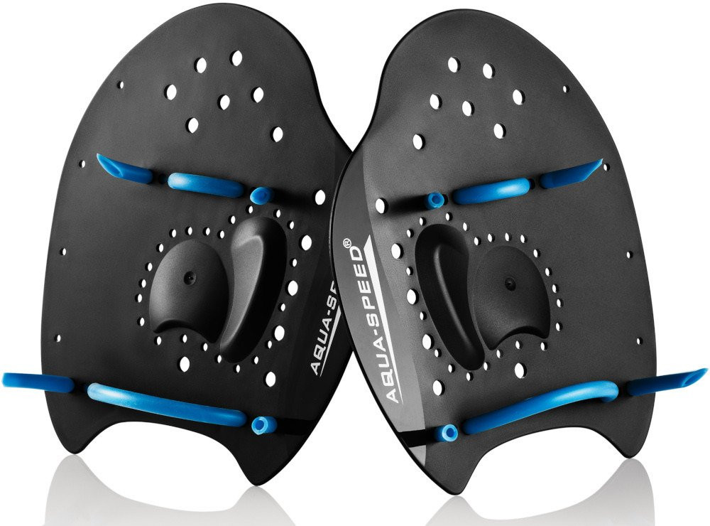 Лопатки для плавання Aqua Speed Skill Paddle 1791 чорний, синій Уні L 21,5х20см DT-147-07L, Цвет чор DT-147-07L