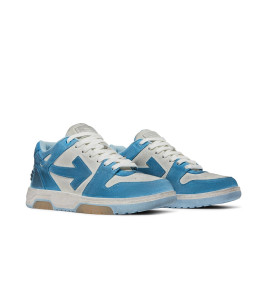 Кросівки Off-White OOO Low Out Of Office Suede White Light Blue OMIA189S22LEA0080140