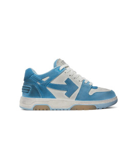 Кросівки Off-White OOO Low Out Of Office Suede White Light Blue OMIA189S22LEA0080140