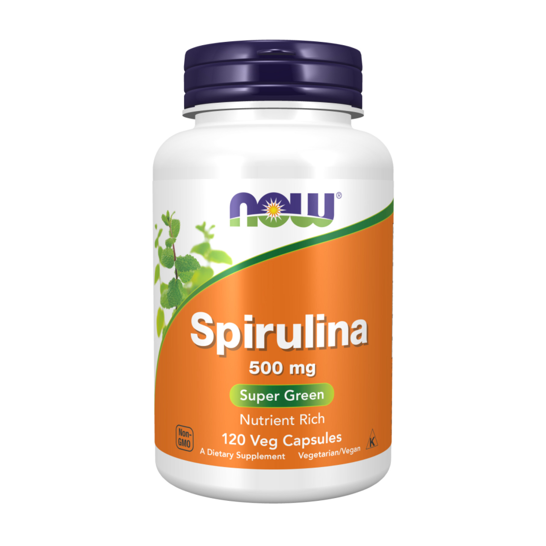 Капсули Now Foods Spirulina 500 mg - 120 vcaps 2023-10-2507